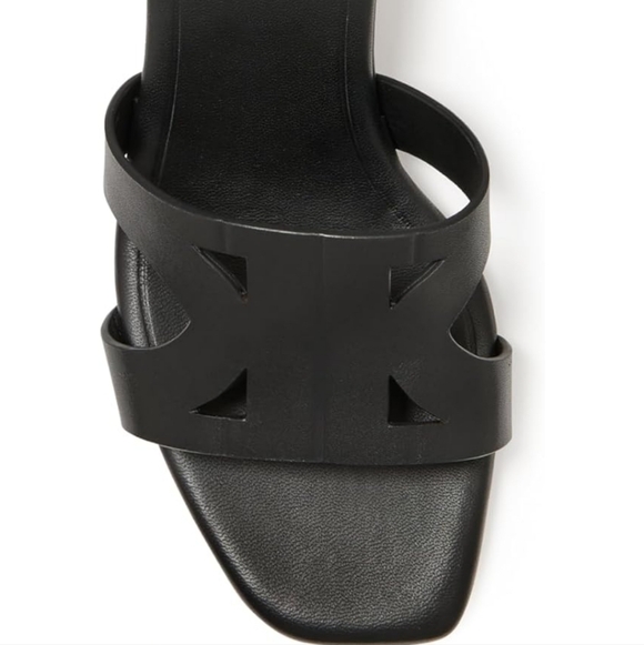 kate spade new york Womens Duo Heel Leather Sandal black 6.5 New In Box $250! - Picture 6 of 6